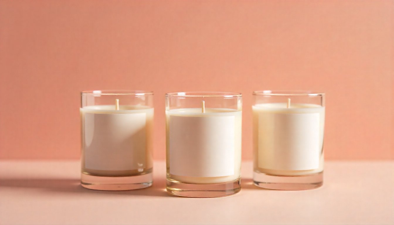 Natural soy wax used in eco-friendly candle production